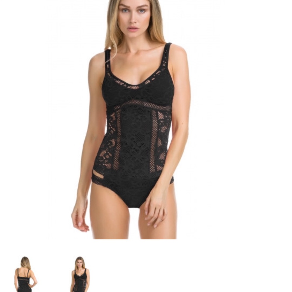 Becca lace Captured tankini top